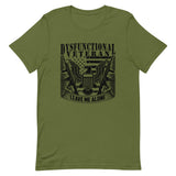 Dysfunctional Vet Eagle in Black Short-Sleeve Unisex T-Shirt
