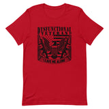 Dysfunctional Vet Eagle in Black Short-Sleeve Unisex T-Shirt