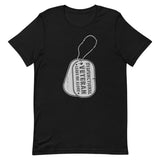 Dysfunctional Vet Tags in Silver Short-Sleeve Unisex T-Shirt